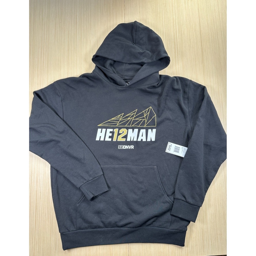 All City‎ Network Hoodie Mens Large Black Fleece Lined Graphic Dnvr HE12MAN